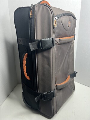 Timberland Wheeled Luggage Olive Green W/Orange Trim 27” | eBay
