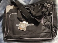 NWT Leed's Check Mate Messenger Laptop Adjustable Shoulder Bag Lienerman Softwar