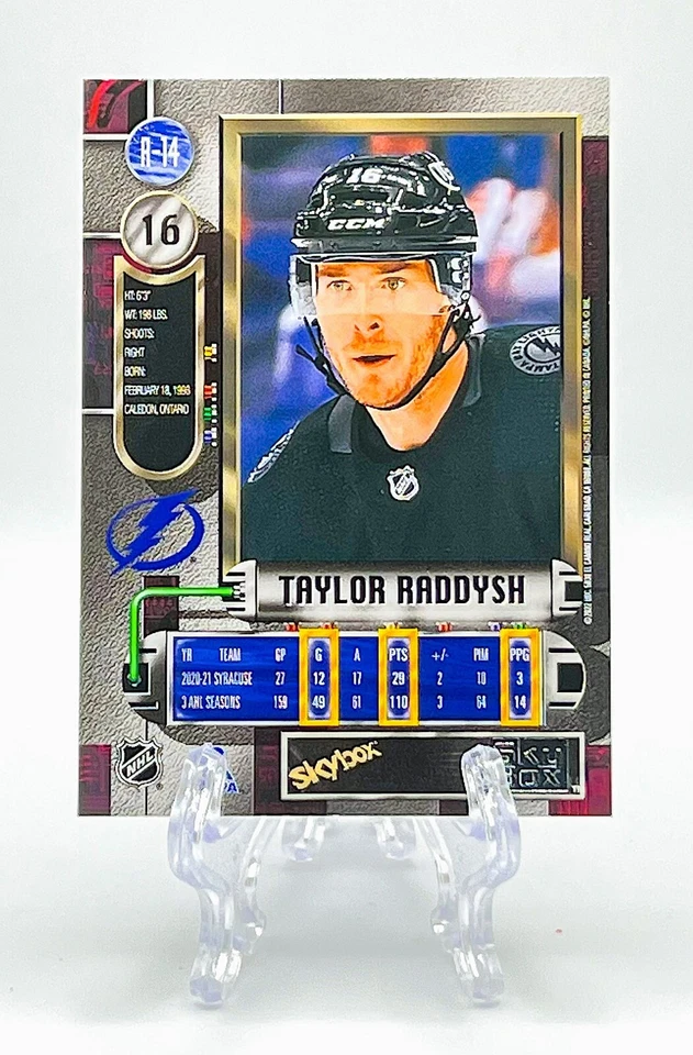 TAYLOR RADDYSH 2021 Metal Universe #R-14 97-98 RETRO ROOKIES LIGHTNING RC - Image 2 of 2