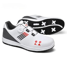 Genuine Leather Light Weight Golf Shoes Men Swivel Buckle Outdoor Golf Sneakers