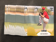 Lot of (40) SAM BACHMAN 2021 Leaf Draft Baseball cards 32 base + 8 gold
