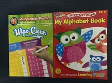 Multiplication Practice Book: Write On, Wipe Clean Also Wipe Off My Alphabet Bk