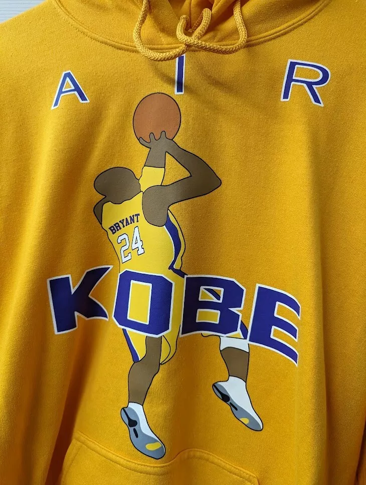 New LA LAKERS NBA Hoodie JACKET KOBE BRYANT sz Mens Medium M