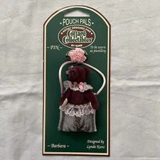 Cottage Collectibles Pouch Pals Cathy Teddy Bear In Pouch Pin