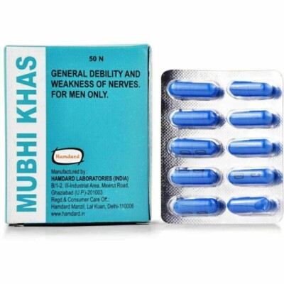 2 x Hamdard Mubhi Khas 60 Kapseln - Männergesundheit