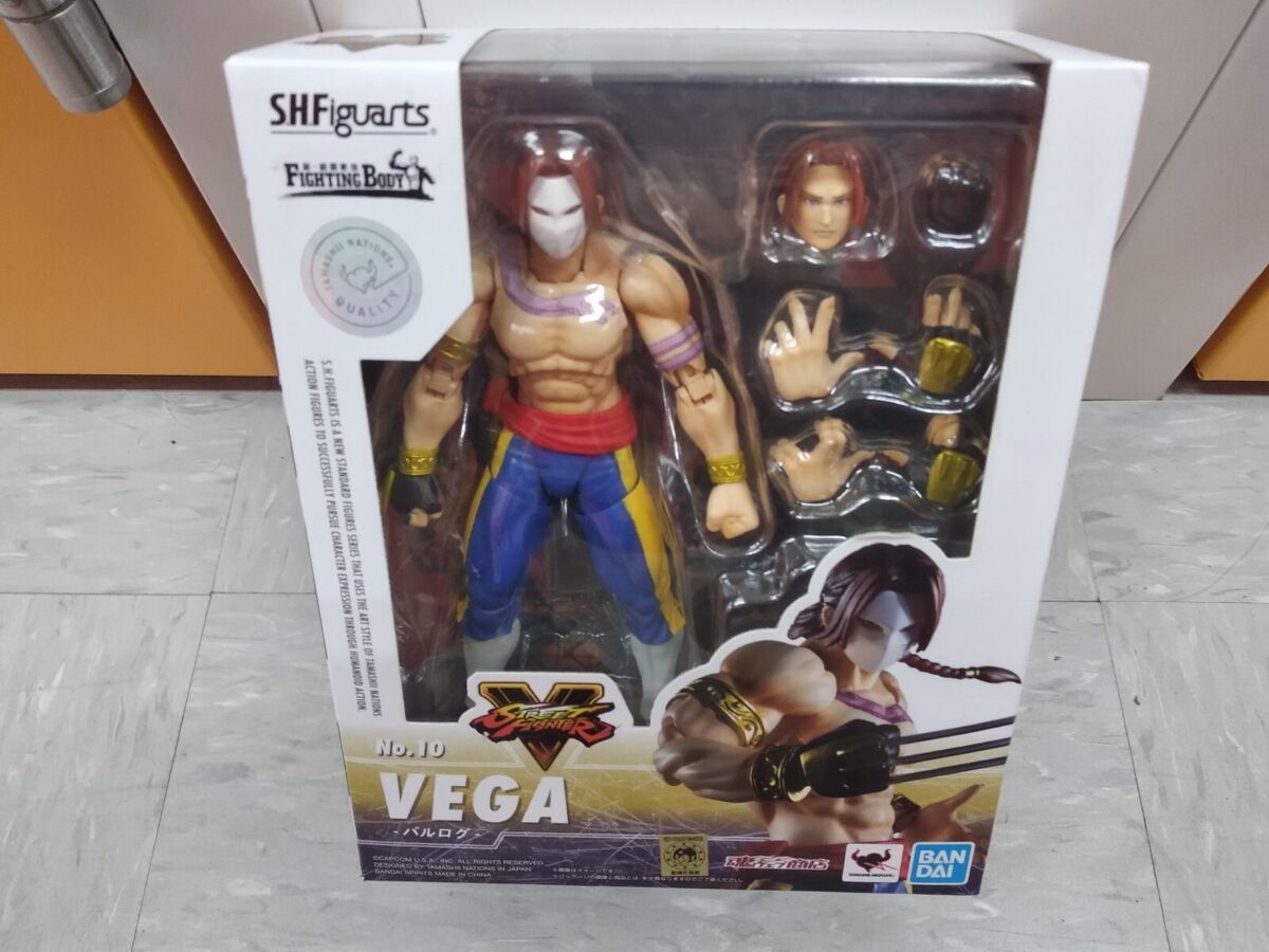 NEW* Street Fighter: No.10 Vega S.H.Figuarts Action Figure by Bandai  Tamashii