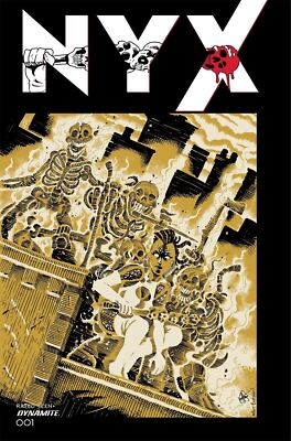 Nyx #1  Ken Haeser TMNT Homage Cover Dynamite