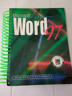 Used Microsoft Word 97 Nita Hewitt Rutkosky User Specialist Office Courseware 