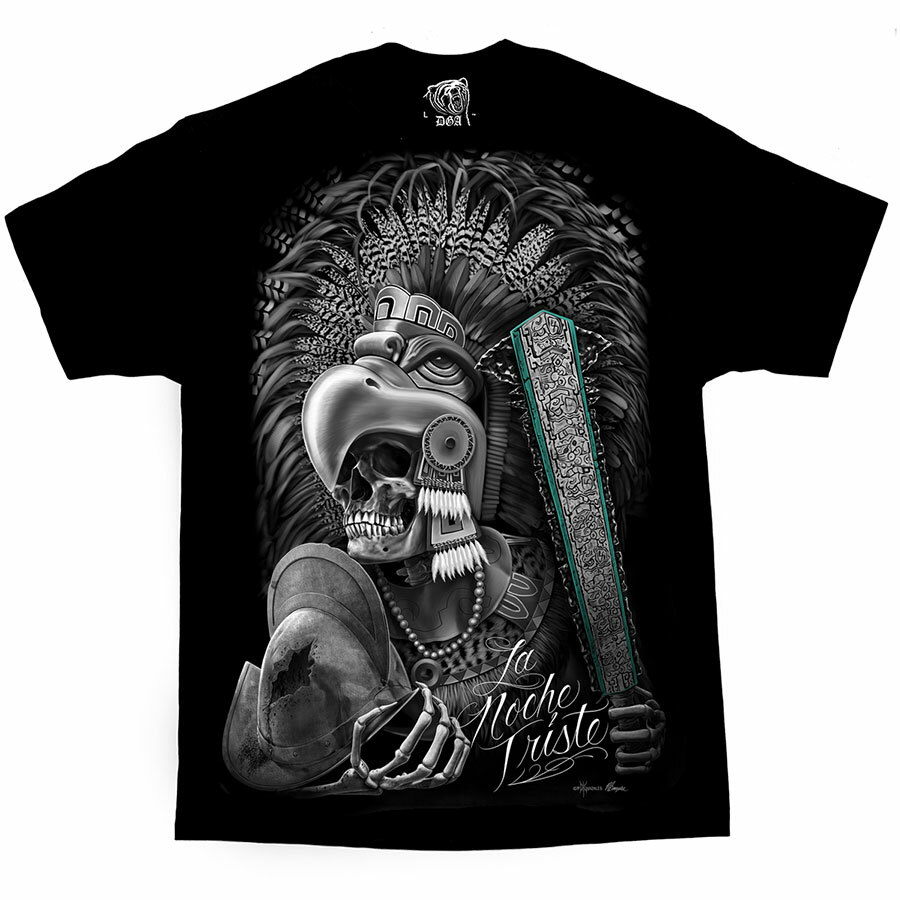 DGA David Gonzales Art La Noche Triste Aztec Mexican Warrior Urban