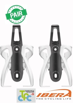 Plastic Bicycle Water Bottle Cage Drink Mount Holder Adjustable IB-BC17 PAIR