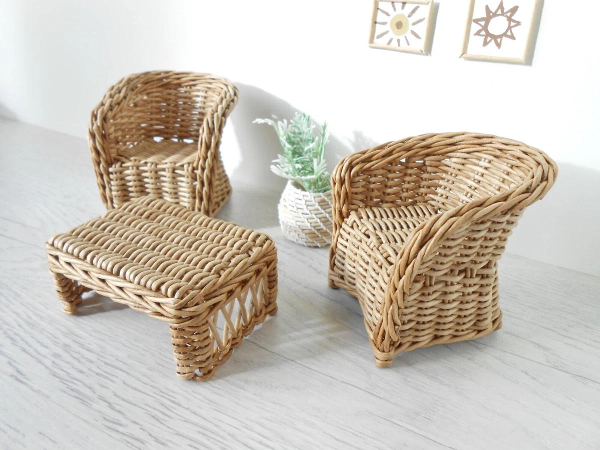 Wicker clearance dollhouse furniture