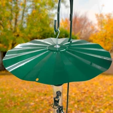 Erva Hanging Squirrel Baffle, Galvanized, Green, 21.25" dia.