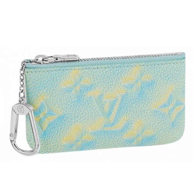 Louis Vuitton Key Pouch Monogram Denim Blue