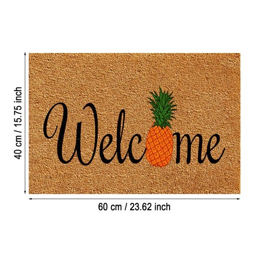 Pineapple Letter Printed Door Mat Non Slip Dirty Door Carpet Entrance Front Mat - Picture 15 of 24