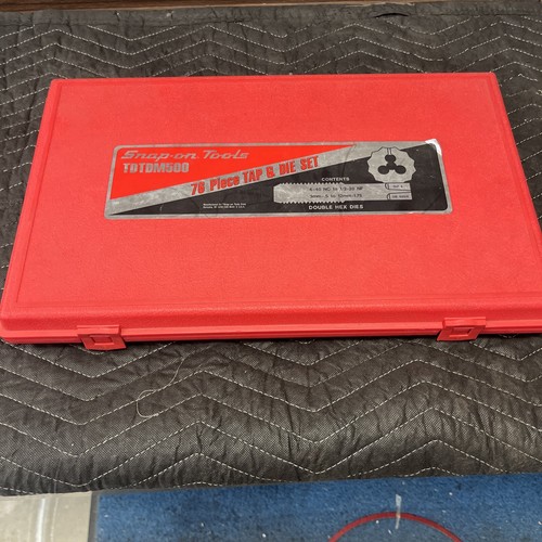 SnapOn TDTDM500 76pc Tap & Die Set in Case SAE / Metric FAST FREE SHIP USA eBay