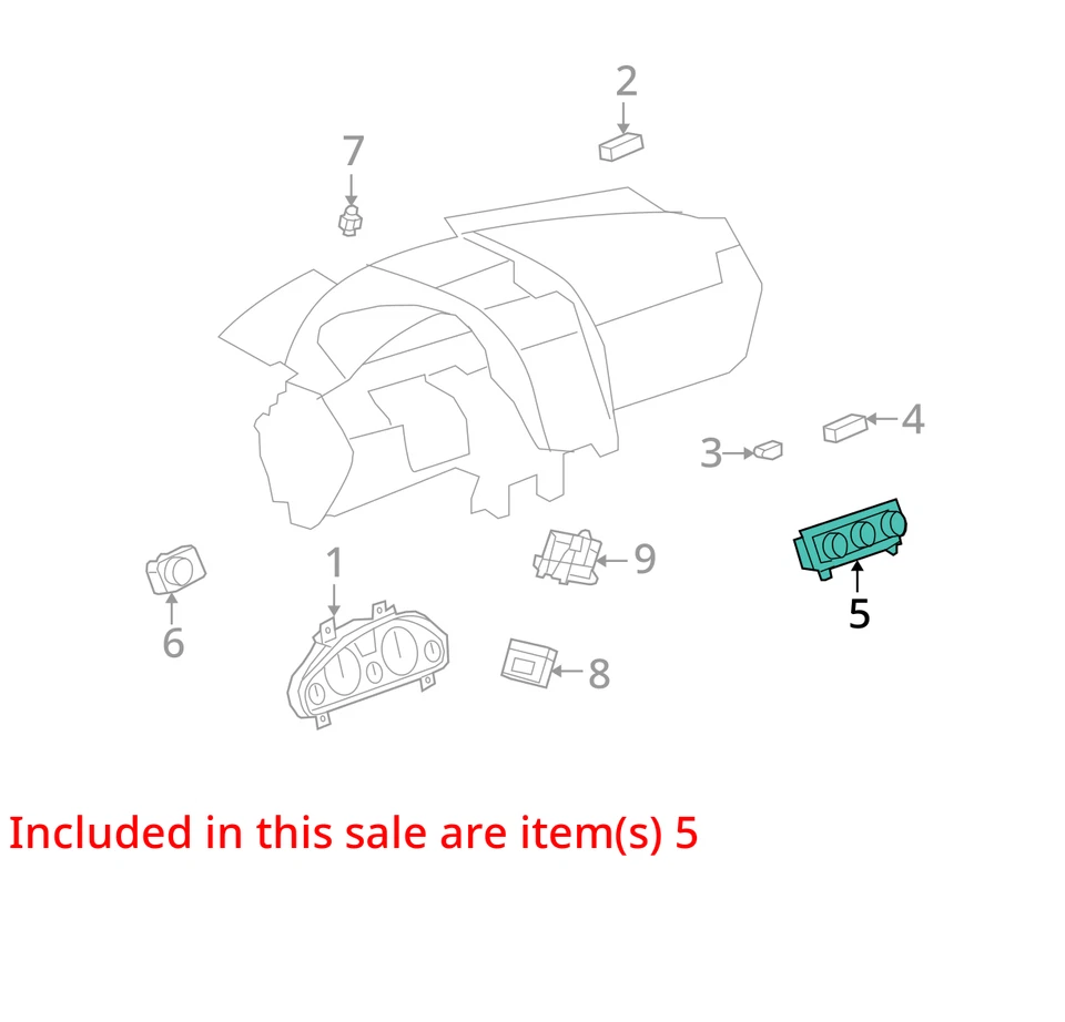 2007 08 09 10 Saturn Outlook Temperature Control w/ Manual Controls | OPT C67 - Image 3 of 4
