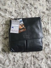 Vera Tucci Black Genuine Leather Crossbody Bag Women's Handbag RRP £89 Italy