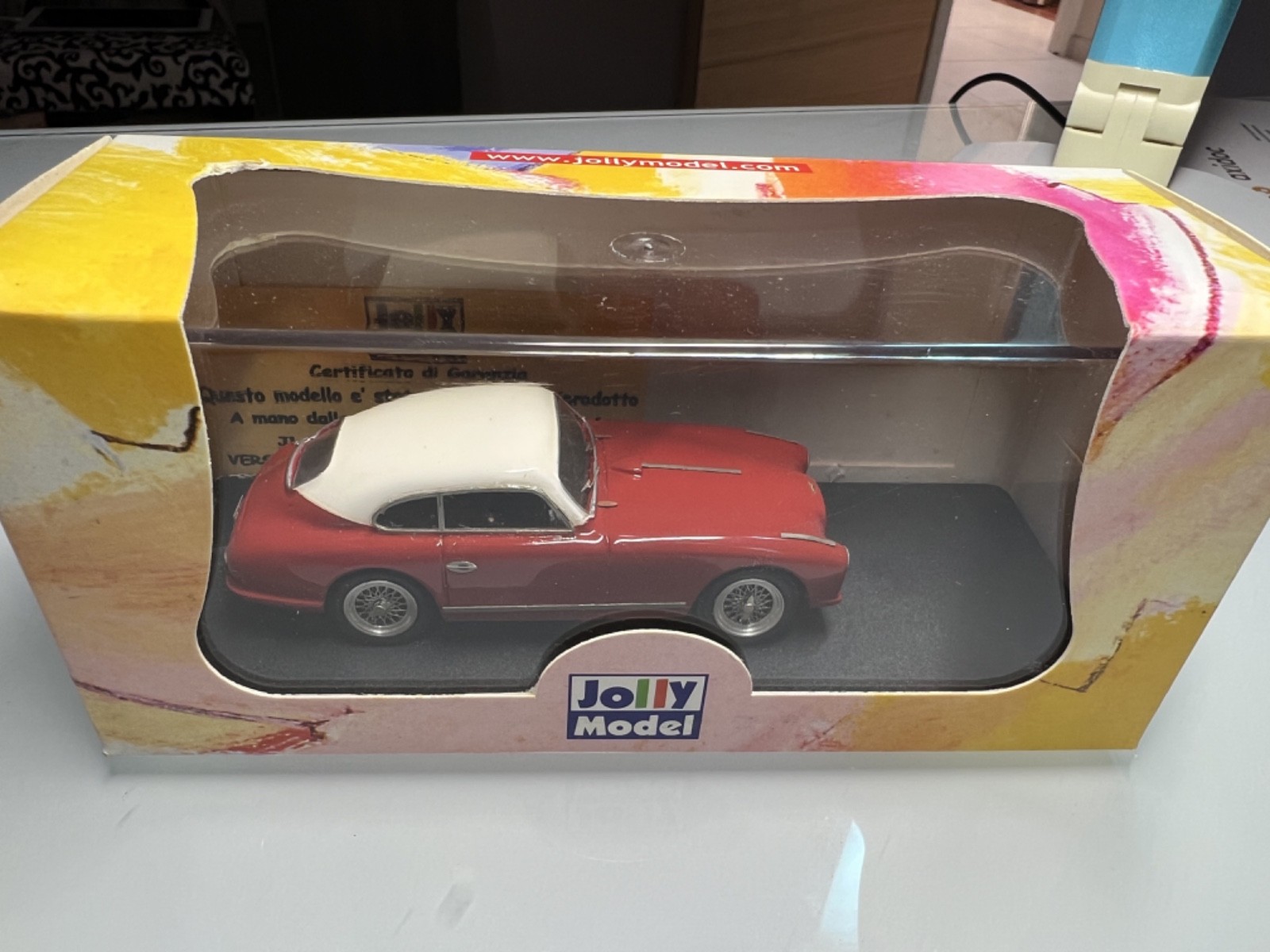 Aston Martin DB2 Special Stradale miniature 1:43 Jolly Model Bianca Rossa