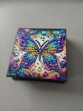 Handmade Diamond Painting Butterfly  Note Paper Box