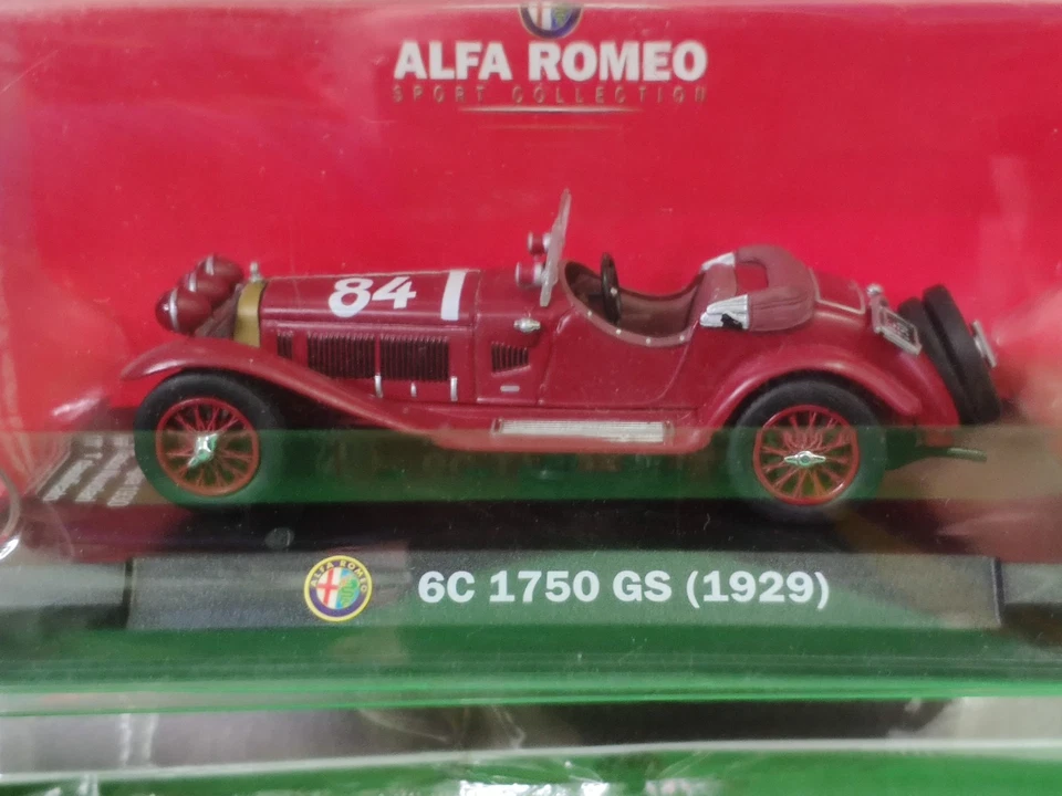 Die cast 1/43 Modellino Collezione ALFA ROMEO 6c 1750 gs 1929 AR VINTAGE AUTO 🔺 - Immagine 2 di 4