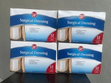 Surgical Dressing Pad Lot Of 4 Boxes 48 Total Pads 5x9 New Sterile Latex Free