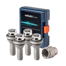 Wheel Lock Kit for Volvo XC60 M14X1.5 Bolt Chromed 4Locks & 1Key