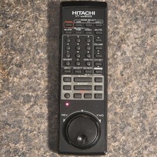 Hitachi VT-RM602S TV VCR CATV Remote Control, Black - VTG OEM VTRM602S, VTFX602S