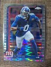 2025 Topps Chrome Football -  Brian Burns  Pulsar Refractor - New York Giants