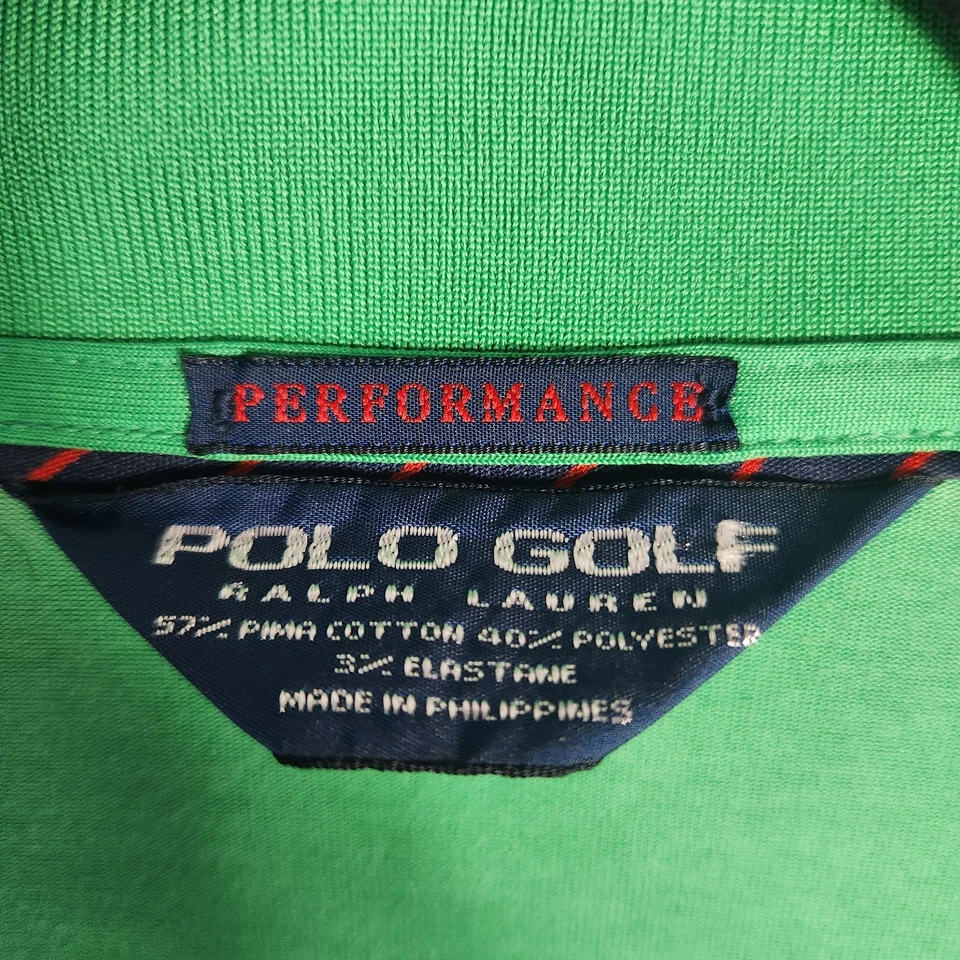 Polo Golf Performance Polo Shirt Mens Sz M Kelly Green Ralph Lauren Pima Cotton - Image 3 of 4