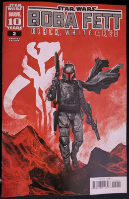 BOBA FETT BLACK WHITE & RED #2 DC COMICS 2025 SKAN VARIANT NM