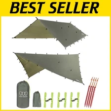 Versatile 14.7ft x 12ft Camping Rain Fly Shelter - Lightweight & Waterproof