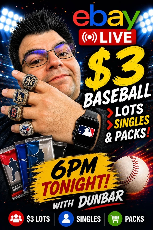 LIVE - Lots Singles & Packs Starting at $3 with Pete & Tom!