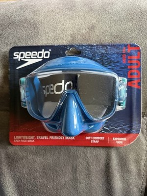 Speedo Easy-Pack Mask, Lightweight Travel Friendly, Adult Ages 14+ Egyptian Blue
