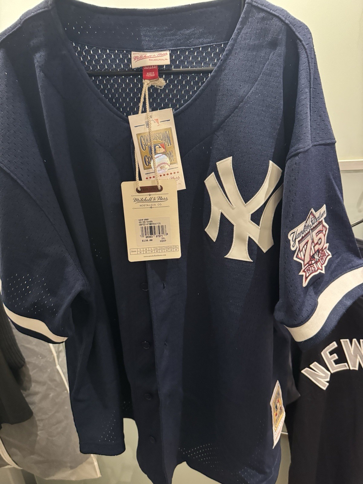 Mitchell & Ness Mariano Rivera New York Yankees Mesh Batting Practice Jersey Na…