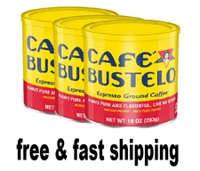 ( pack of 3 ) Cafe Bustelo, Espresso Style Dark Roast Ground Coffee, 10 oz Can