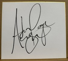 Hangman Adam Page Autograph Signed Gold Border Shikishi Board SP AEW Champ NJPW
