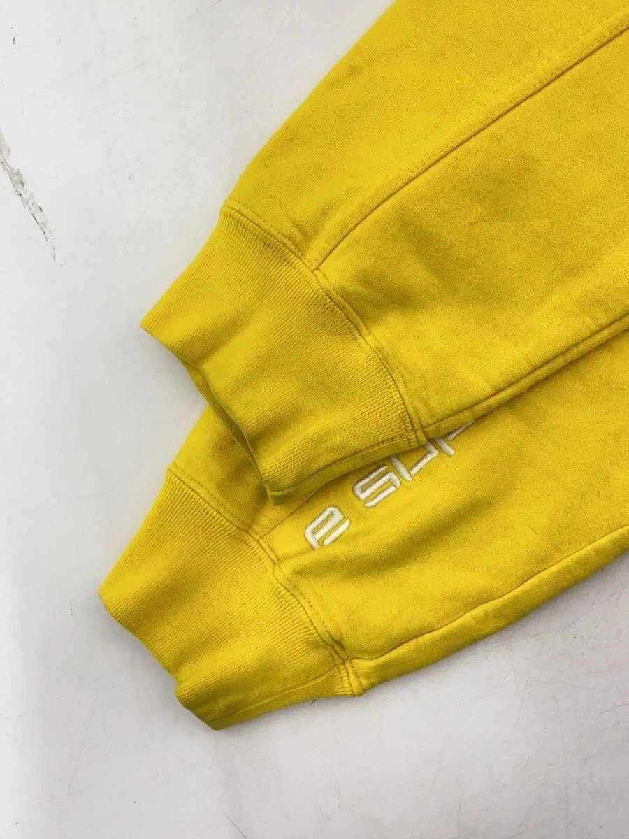 Supreme Felpa con Cappuccio L Cotone YLW Tinta Unita