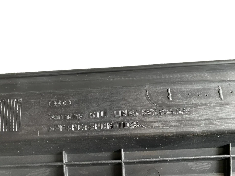 Barra de fusibles original VW umbral puerta izquierda 8V5854535 Audi A3 Foto 4 de 4