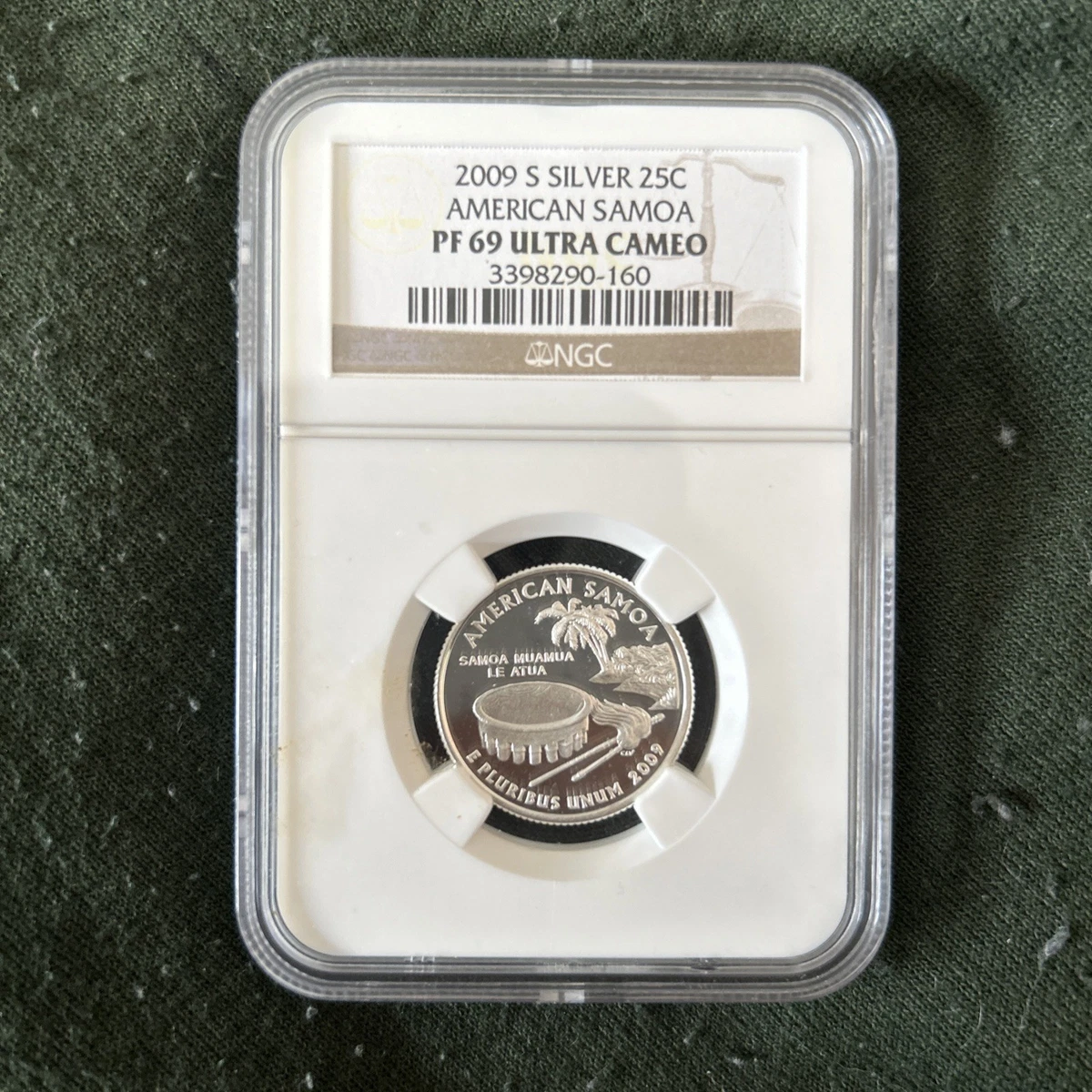 Silver Proof PR 69 Graded DC & US Territory Quarters (2009) for