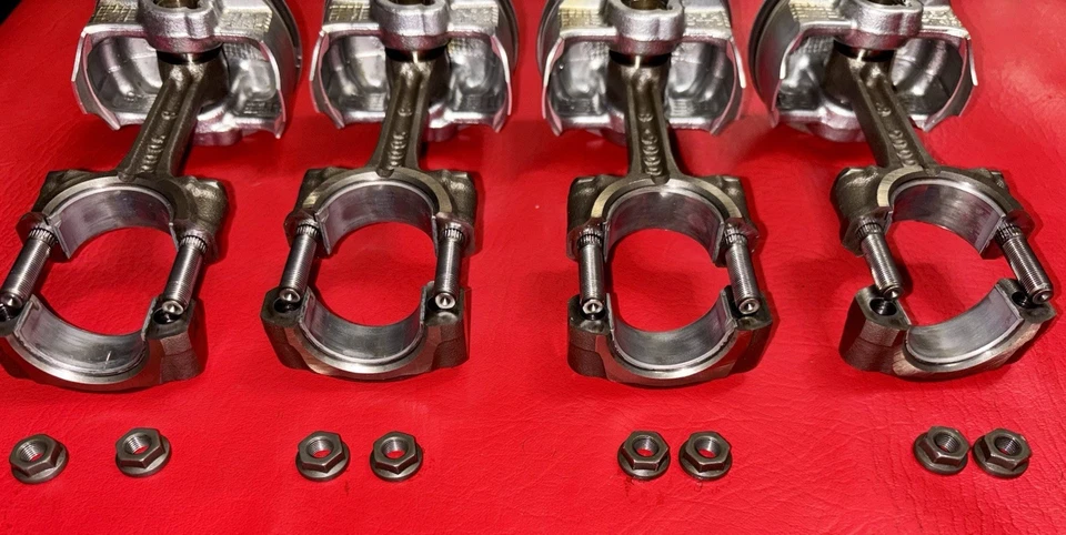 03 2003-2004 KAWASAKI NINJA ZX6R 636 motor pistones con varillas leer Foto 4 de 4