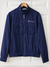 Sergio Tacchini Navy Blue Lightweight Men s Windbreaker Jacket L Vintage