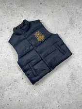 Vintage Polo Ralph Lauren 00s Challenge Cup PRL NYC 1967 Blue Puffer Vest Jacket