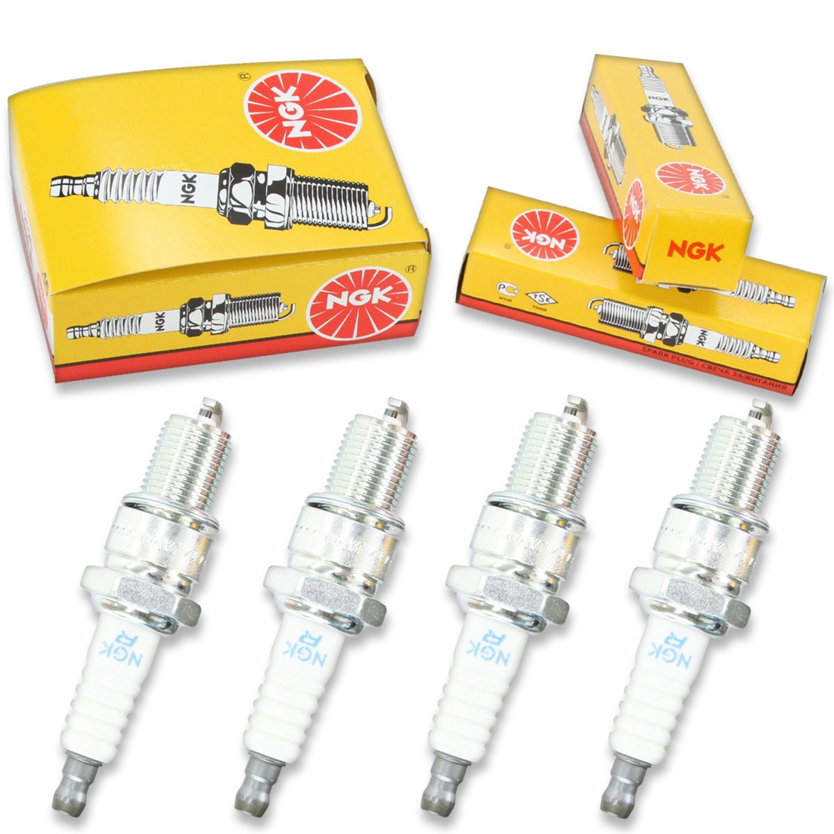 4pcs 04-06 Polaris Fusion NGK Standard Spark Plugs 900 Liberty Engine Kit kl