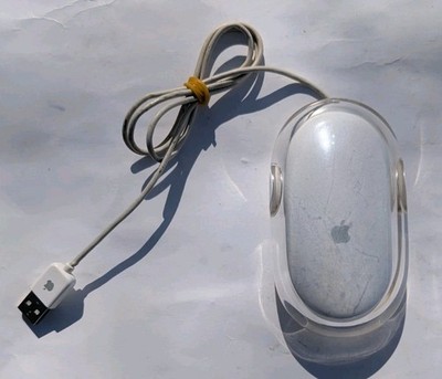 Apple Mouse M5769 USB Optical Macintosh Apple White Clear | eBay