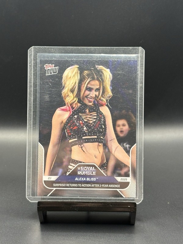 2025 TOPPS Now Alexa Bliss Royal Rumble Return