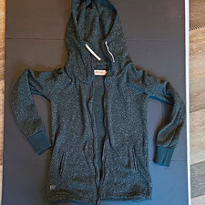 DESO Men's Gray Heather Full Zip Hoodie w/ Pockets Logo Size M Made in USA