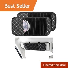 Vcyopn White Car Sun Visor Cd Holder 2 Pcs Vcyopn White Car Sun Visor Cd Holder 2 Pcs