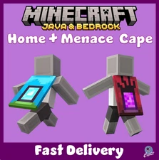 Minecraft Movie - Home Cape + Menace Cape Code - Bedrock & Java - All Platforms