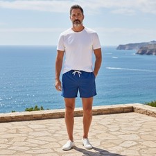 Chubbies Men's Blue Elastic Waist Swim Trunks Shorts Size Small