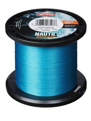 Berkley Nautil Braid X8 2000m 0,12mm 5.7Kg AquaBlue geflochtene Schnur